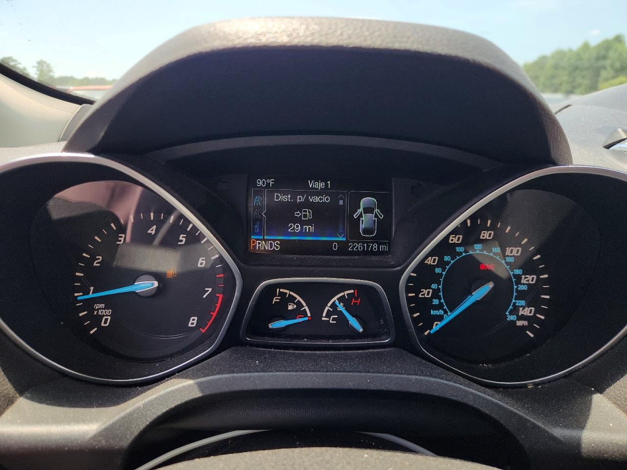 2015 Ford Escape Se Gray vin: 1FMCU9G9XFUB97346