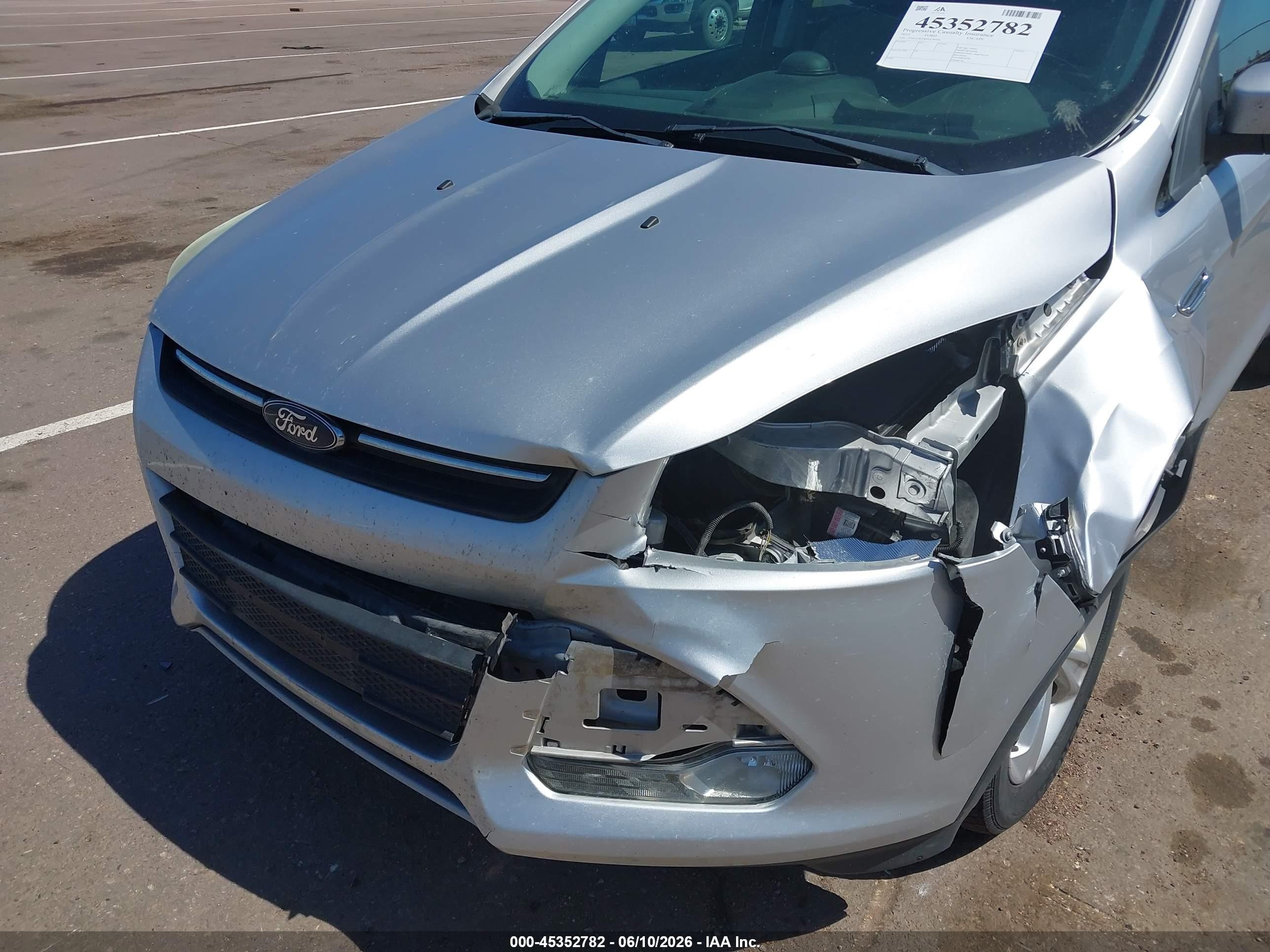 2015 Ford Escape Se Silver vin: 1FMCU9G9XFUC06403