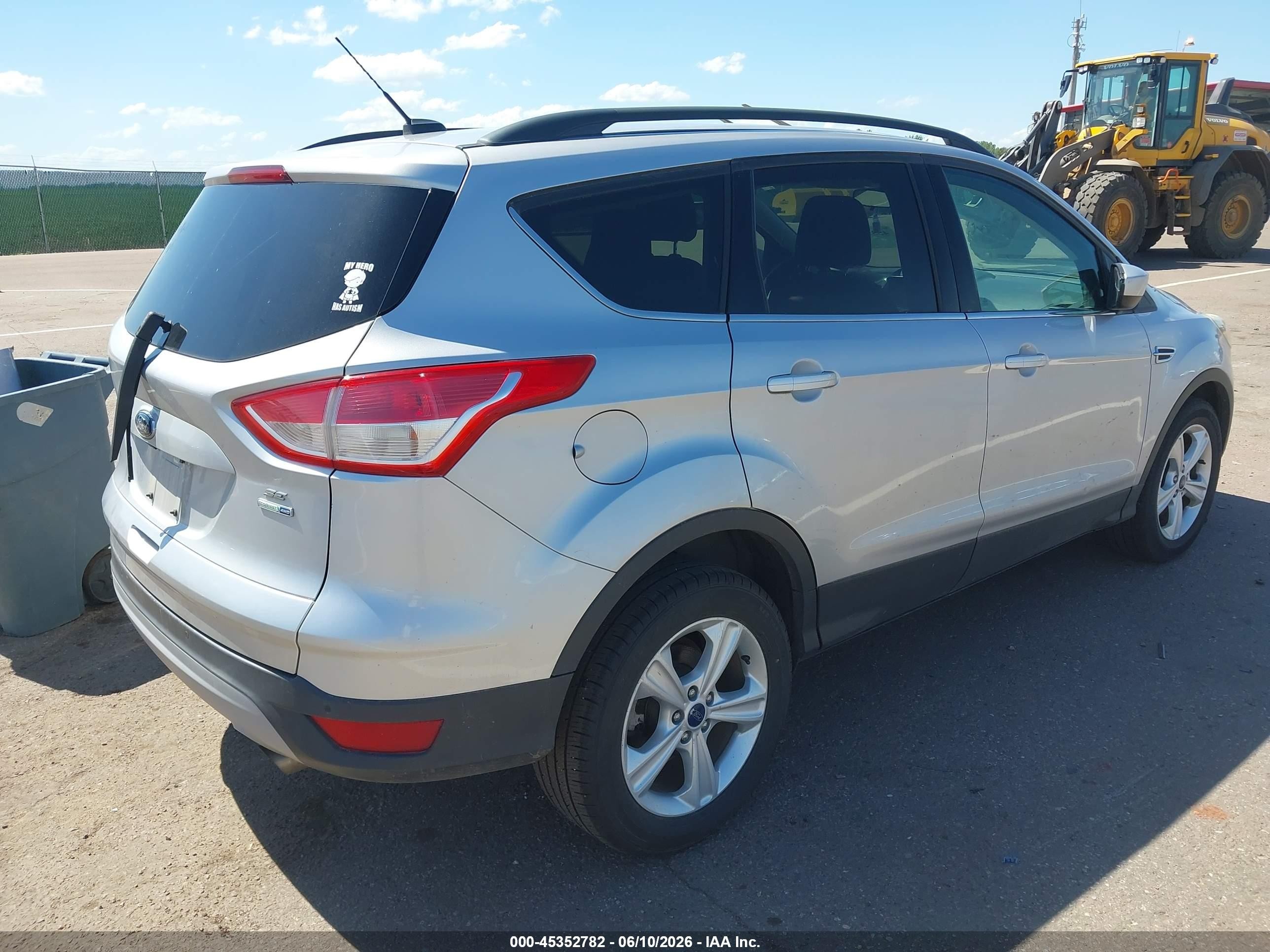 2015 Ford Escape Se Silver vin: 1FMCU9G9XFUC06403