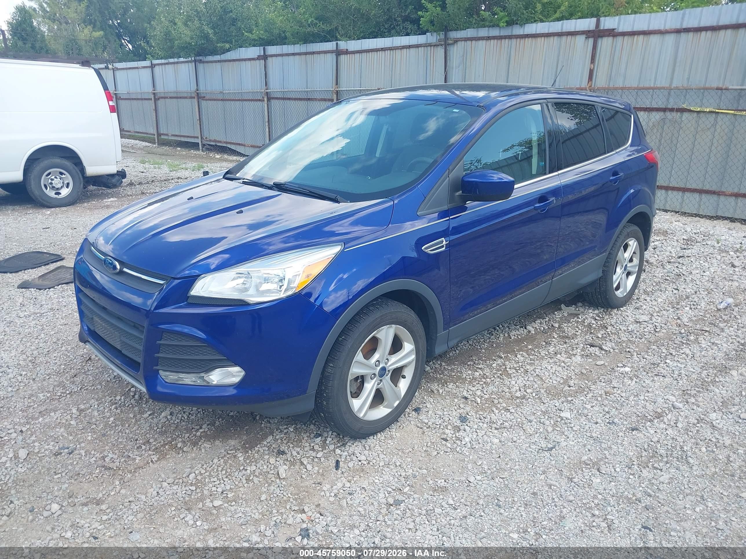 2015 Ford Escape Se Blue vin: 1FMCU9G9XFUC44066