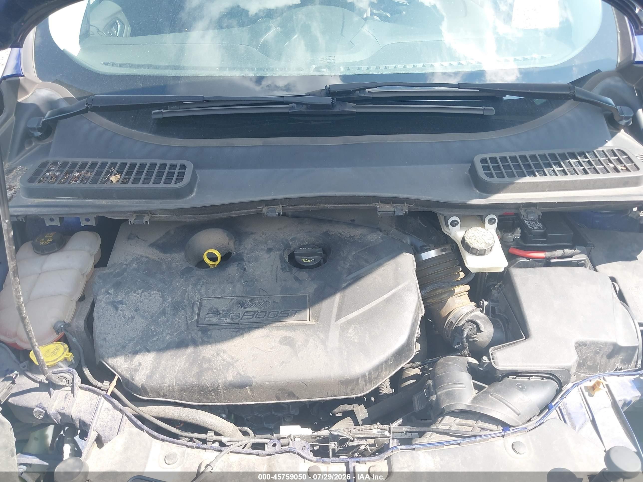 2015 Ford Escape Se Blue vin: 1FMCU9G9XFUC44066