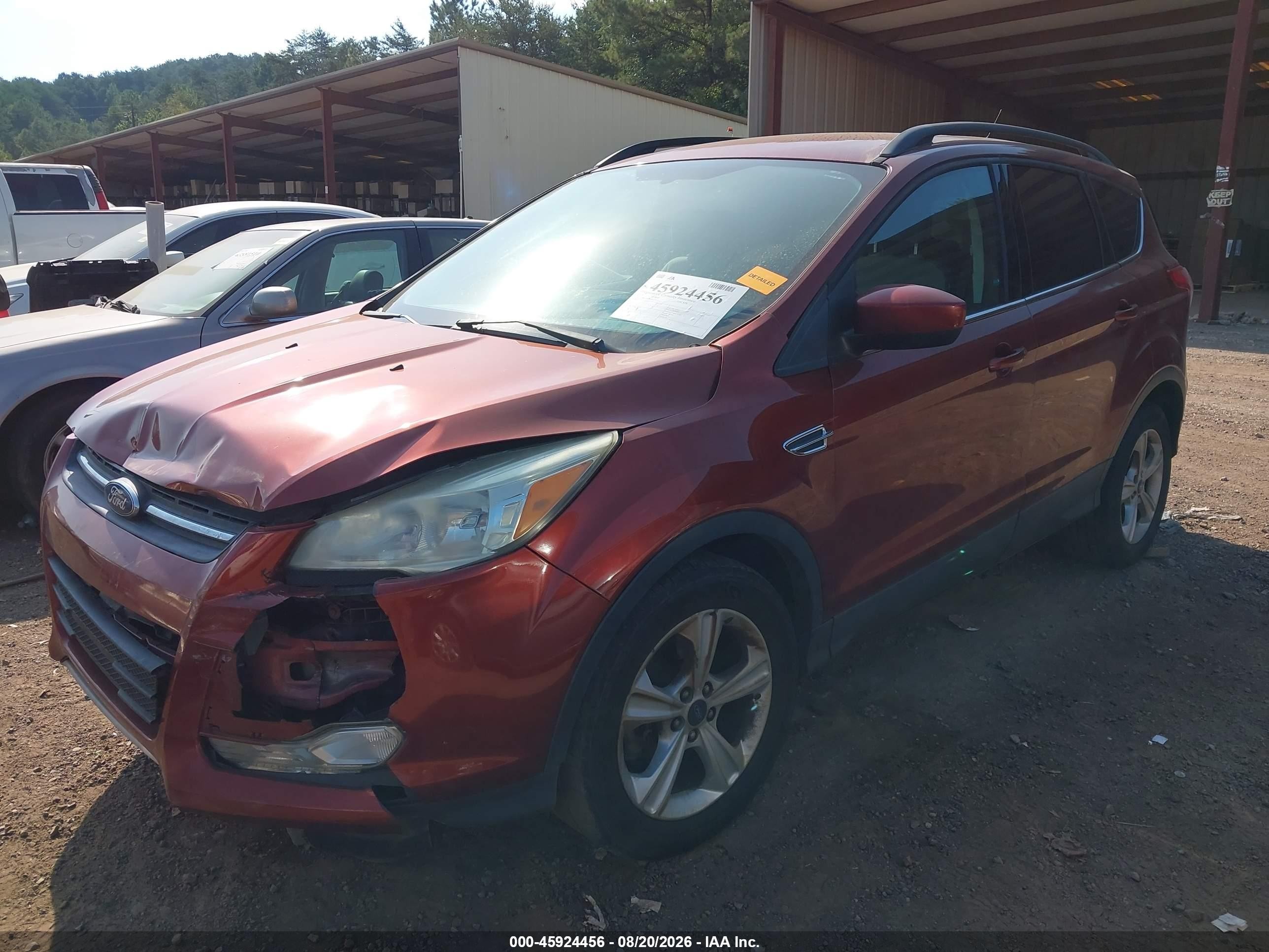 2015 Ford Escape Se Orange vin: 1FMCU9G9XFUC82753