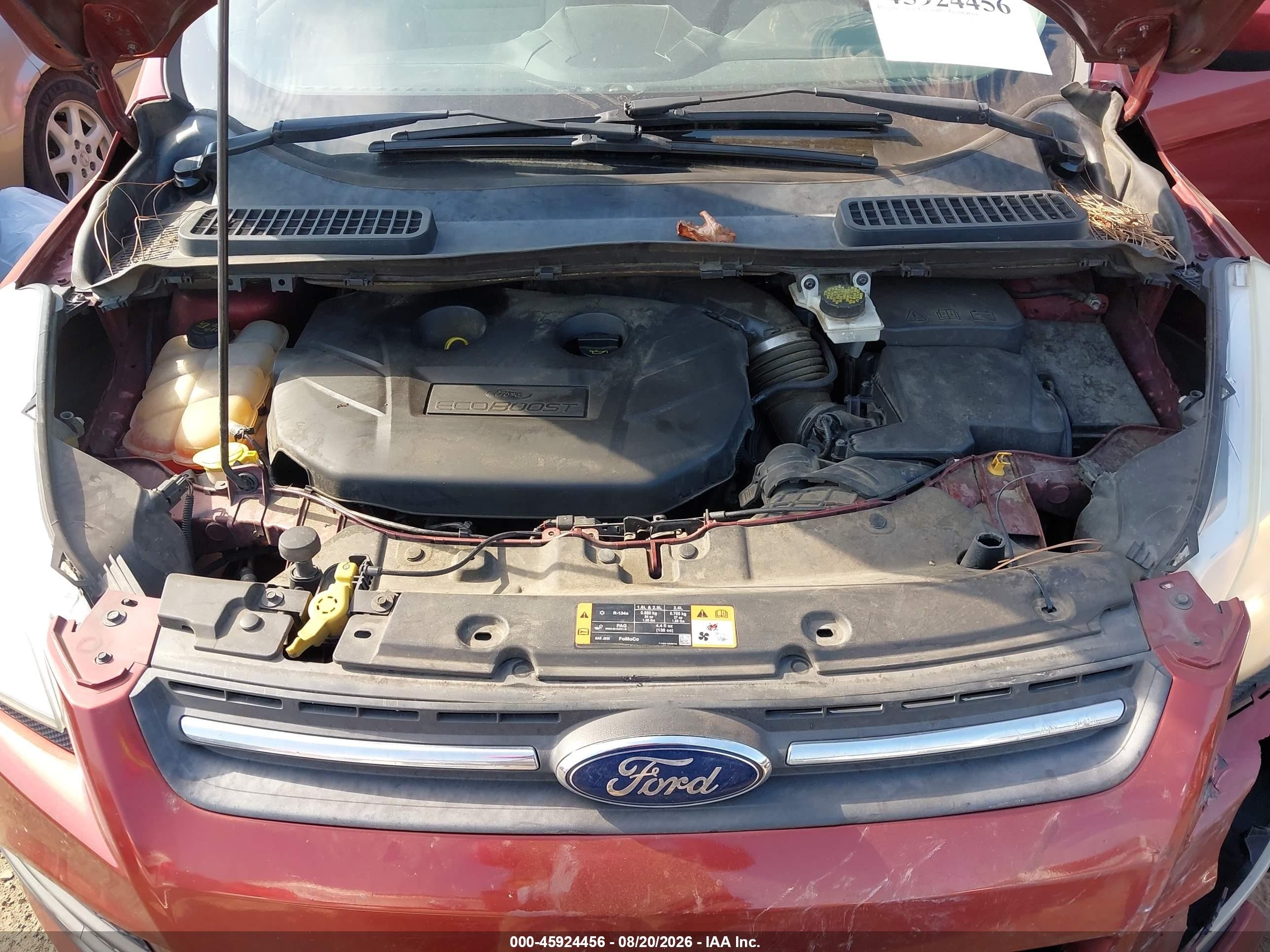 2015 Ford Escape Se Orange vin: 1FMCU9G9XFUC82753
