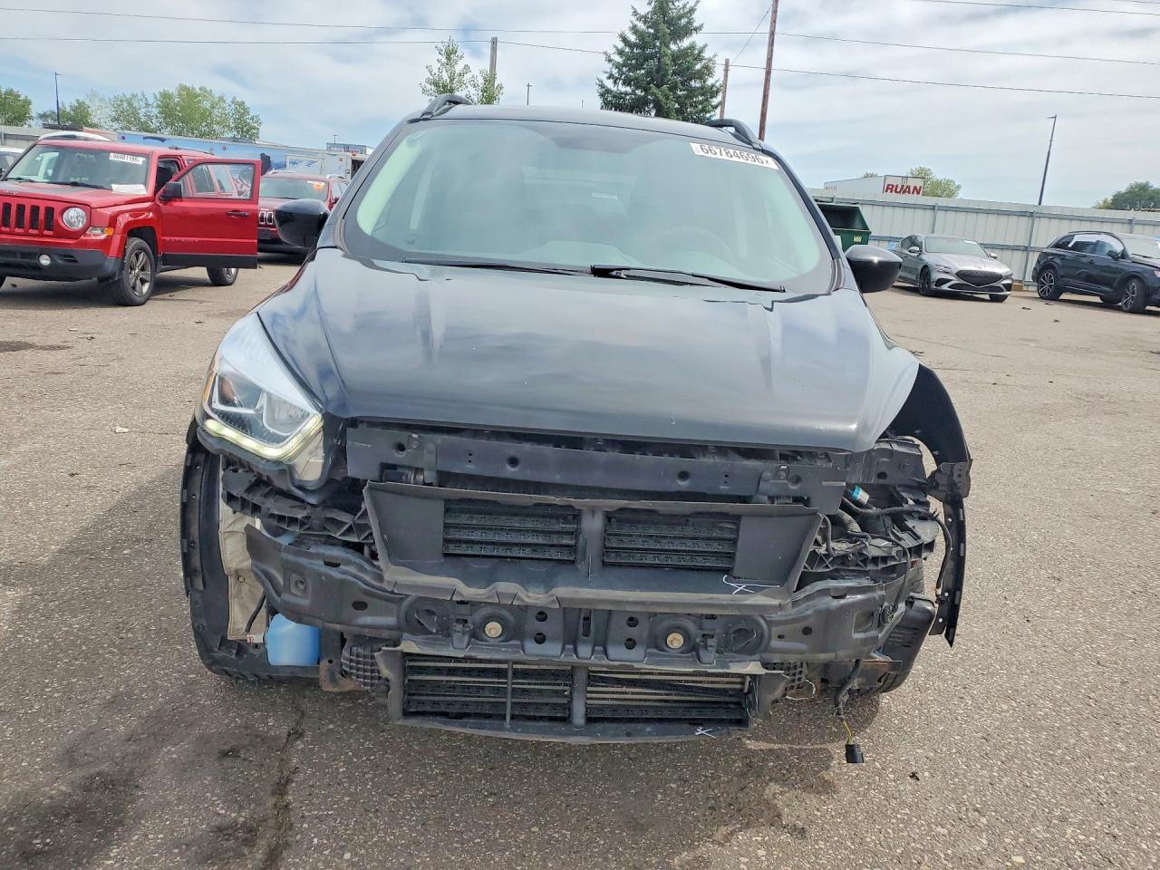 2017 Ford Escape Se Black vin: 1FMCU9G9XHUB80694