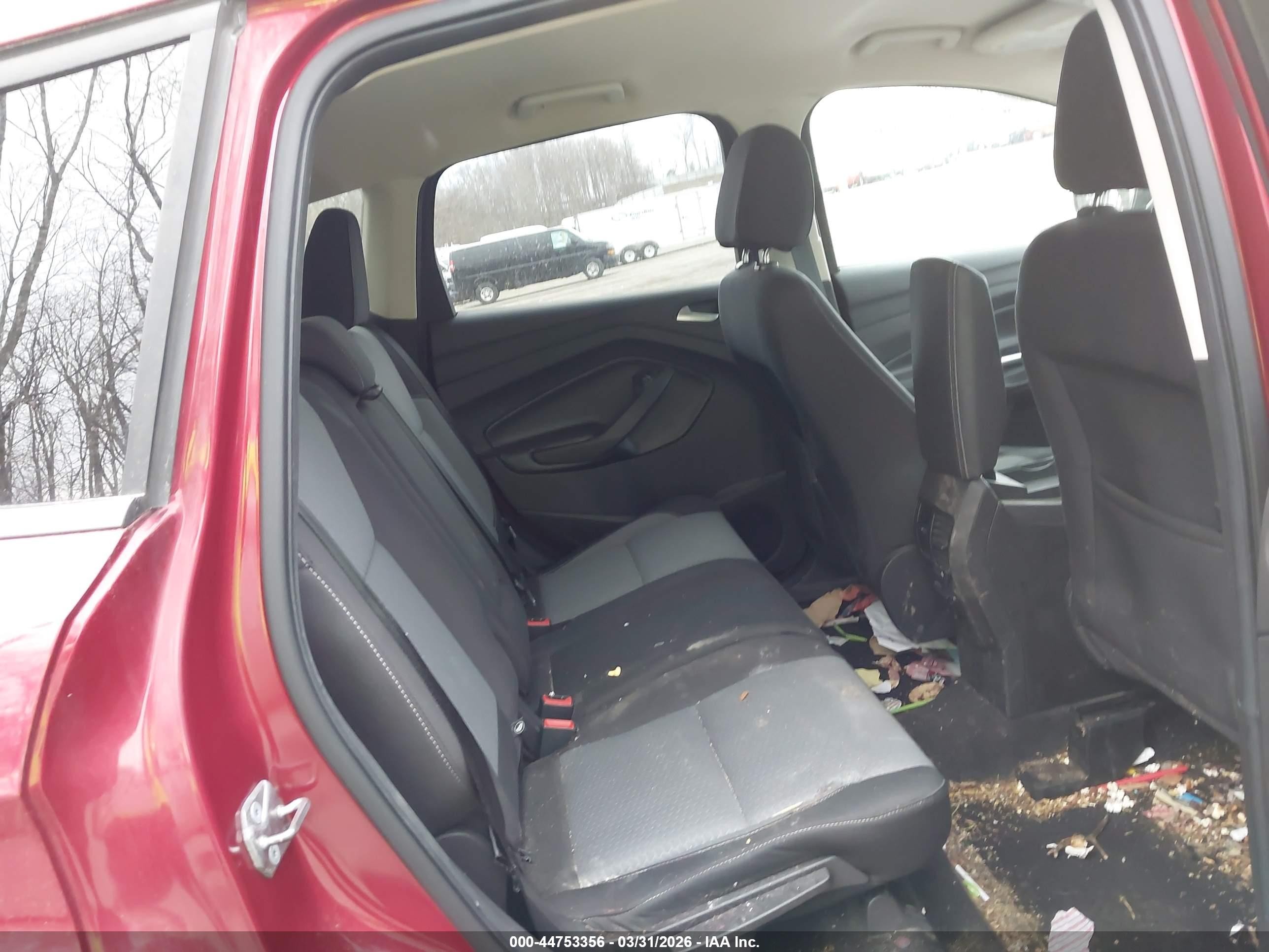 2017 Ford Escape Se Red vin: 1FMCU9G9XHUD74500