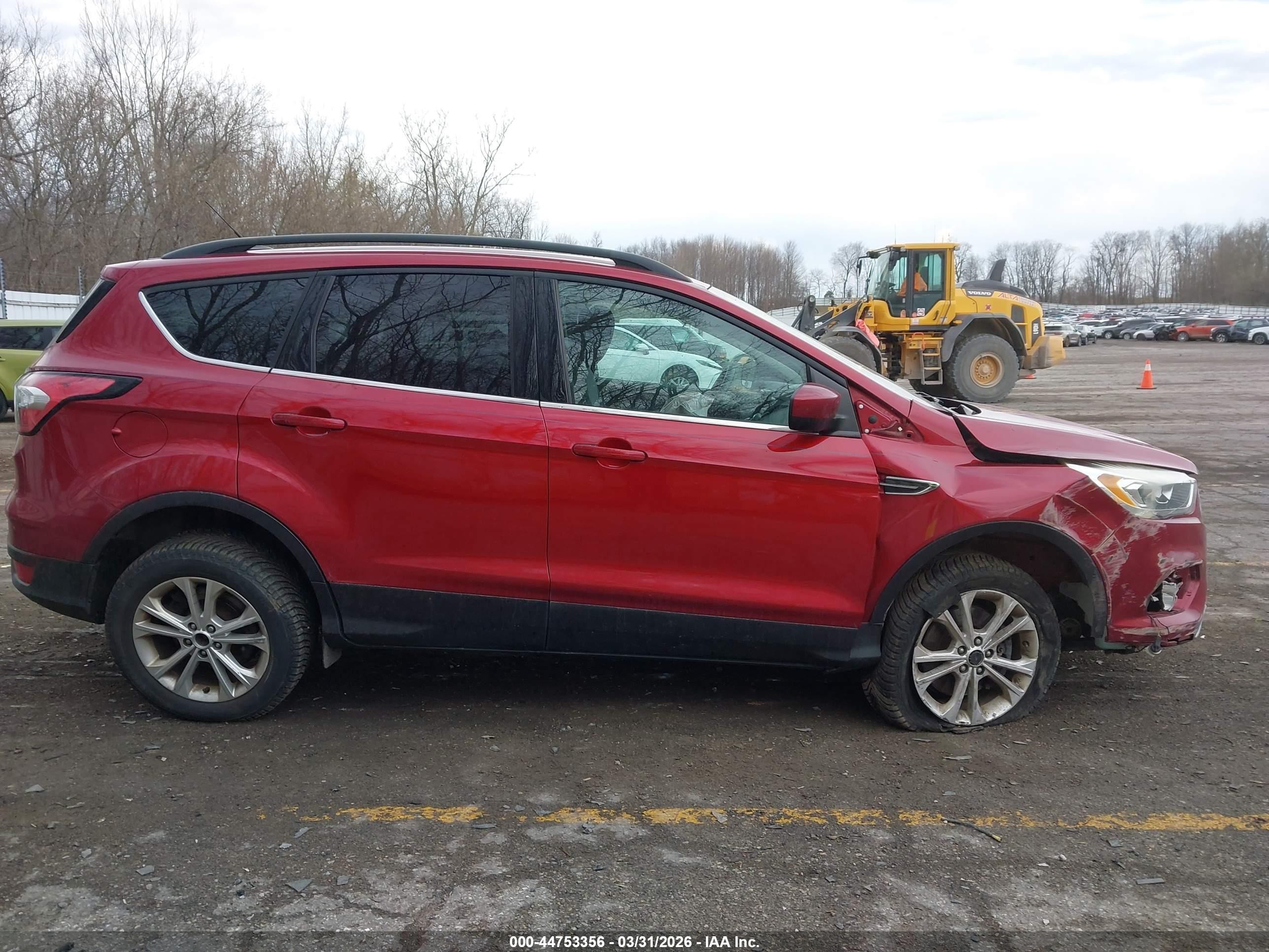 2017 Ford Escape Se Red vin: 1FMCU9G9XHUD74500