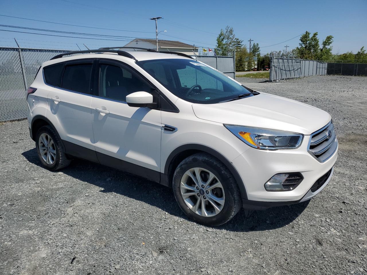 2017 Ford Escape Se White vin: 1FMCU9GD0HUA05259 Damage: Right Rear Door, Dent(S) W/ Paint Dmg, 3 To 4 Inches