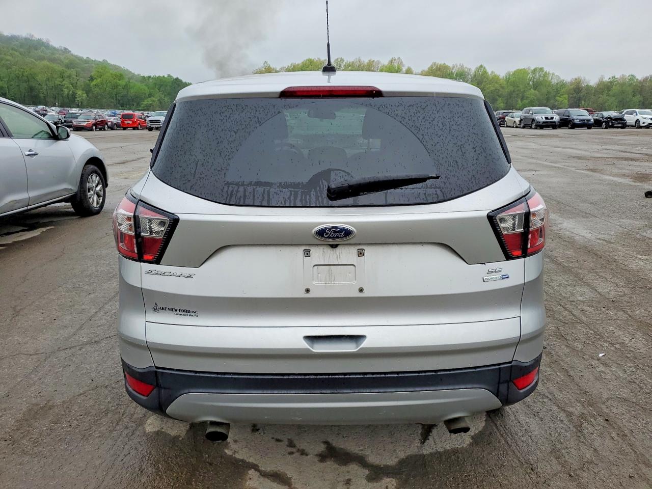 2017 Ford Escape Se Silver vin: 1FMCU9GD0HUC58405