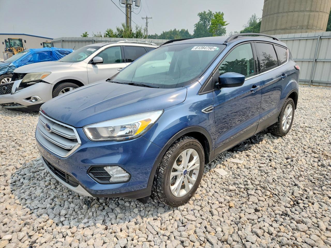 2018 Ford Escape Se Blue vin: 1FMCU9GD0JUA03789