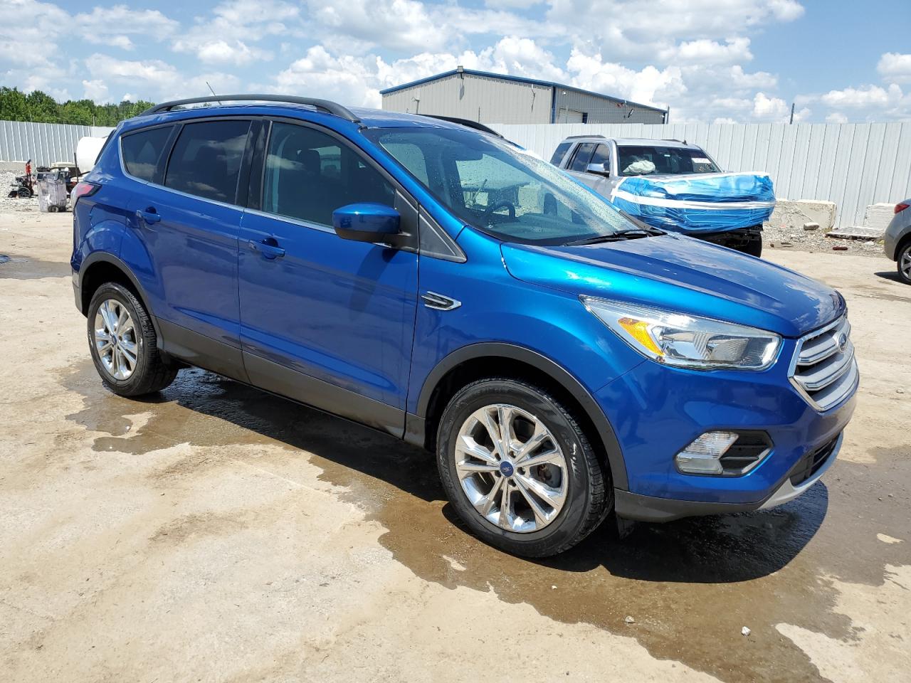 2018 Ford Escape Se   Синий vin: 1FMCU9GD0JUA32046