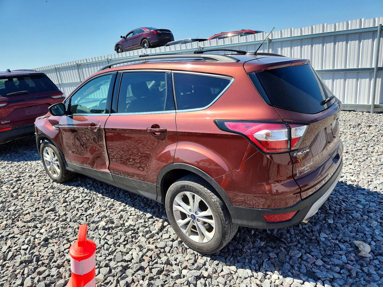 2018 Ford Escape Se Burgundy vin: 1FMCU9GD0JUC74190