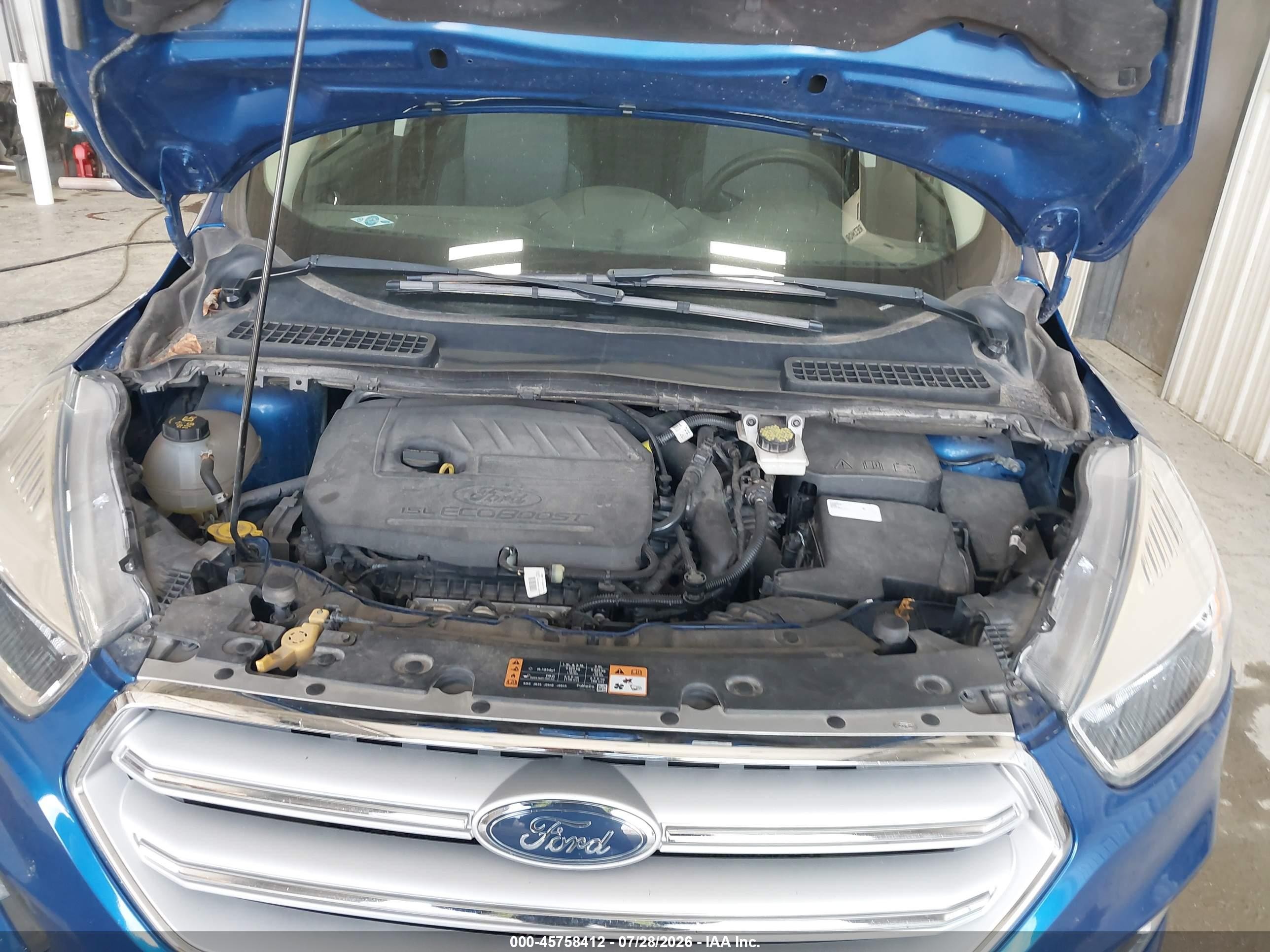 2018 Ford Escape Se Blue vin: 1FMCU9GD0JUD08919