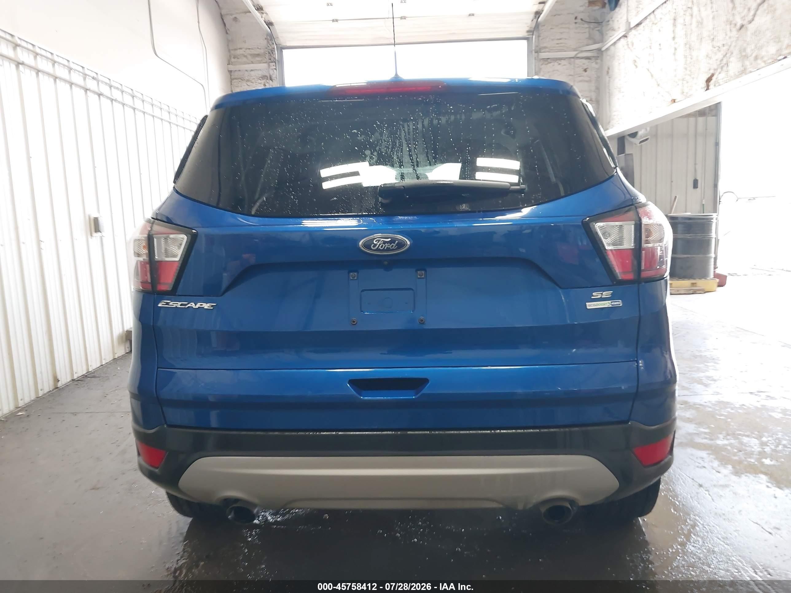 2018 Ford Escape Se Blue vin: 1FMCU9GD0JUD08919