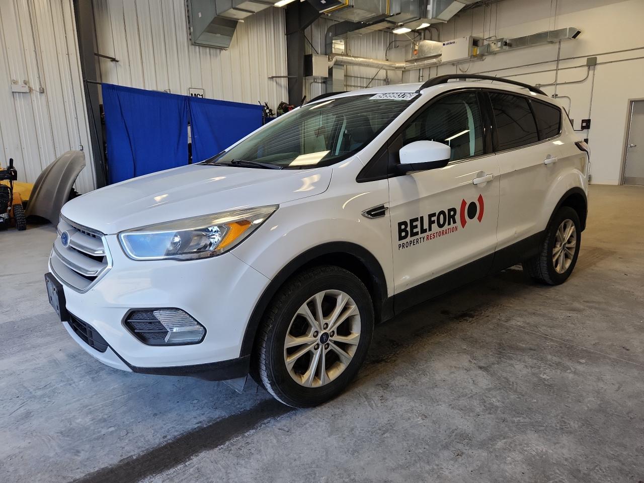 2018 Ford Escape Se White vin: 1FMCU9GD1JUC80693 Damage: Left Front Door, Multiple Dents/Paint Damage, 2