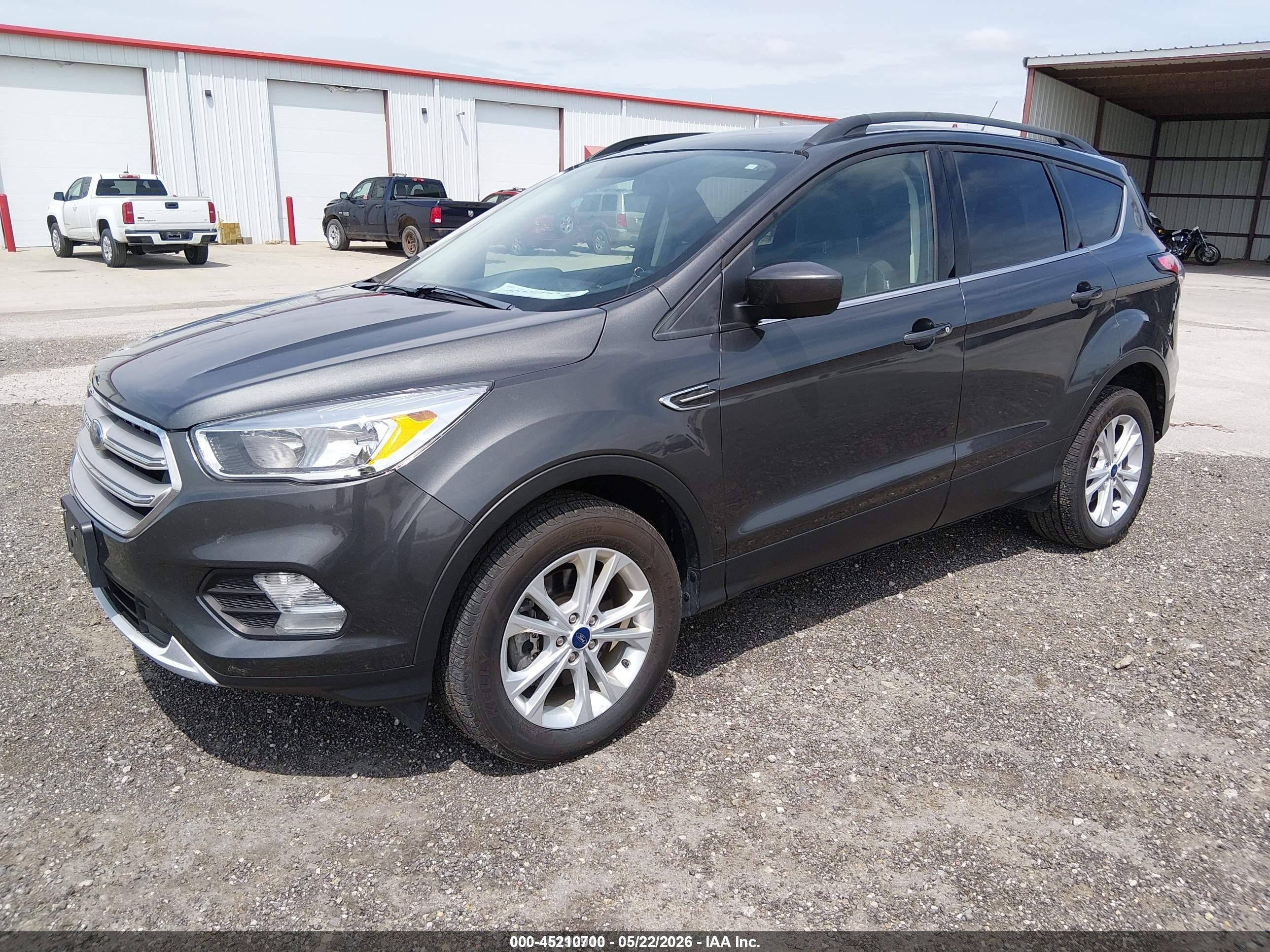 2018 Ford Escape Se Gray vin: 1FMCU9GD2JUD31120