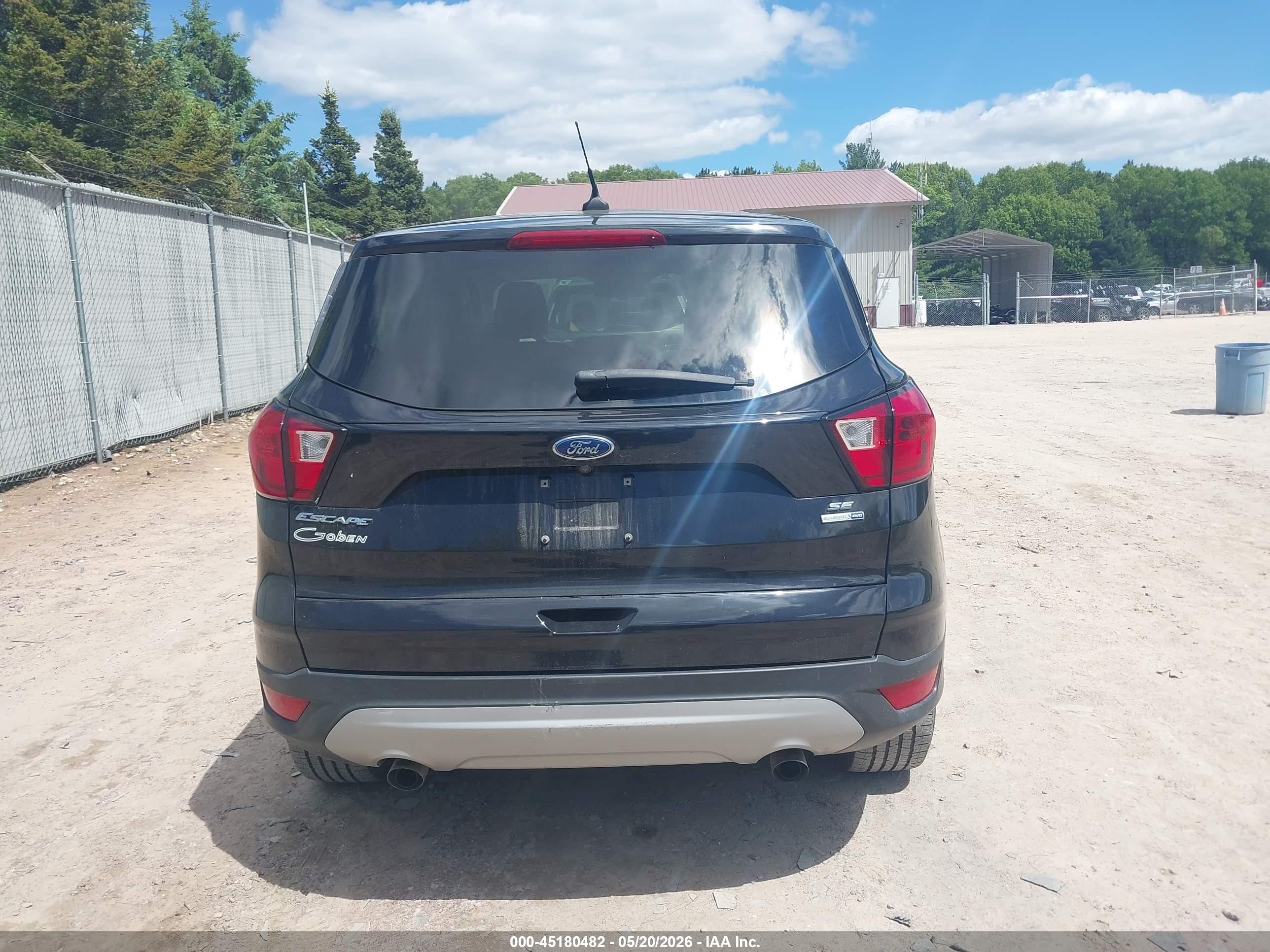 2019 Ford Escape Se Black vin: 1FMCU9GD2KUB14586