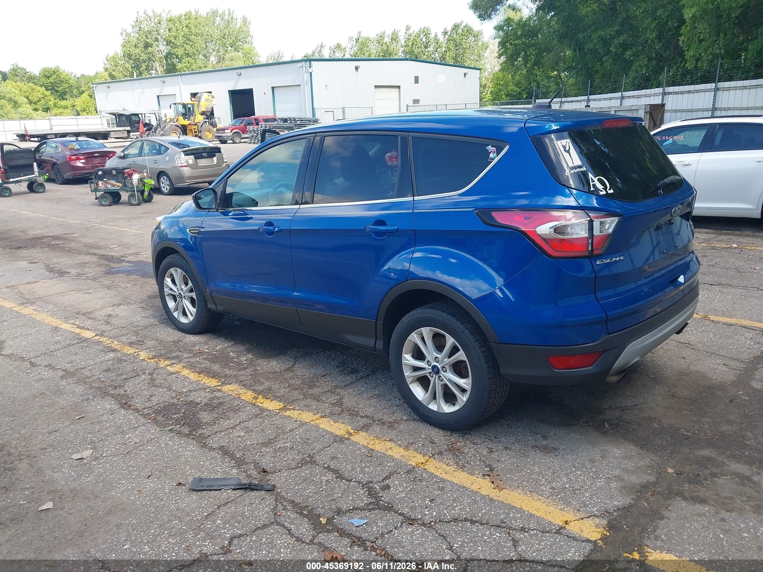 2017 Ford Escape Se Blue vin: 1FMCU9GD3HUB84395