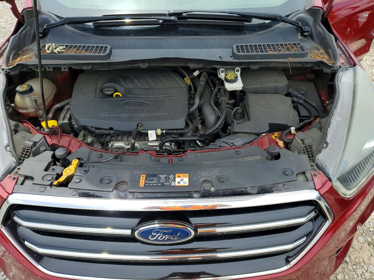 2017 Ford Escape Se Красный vin: 1FMCU9GD4HUB63362