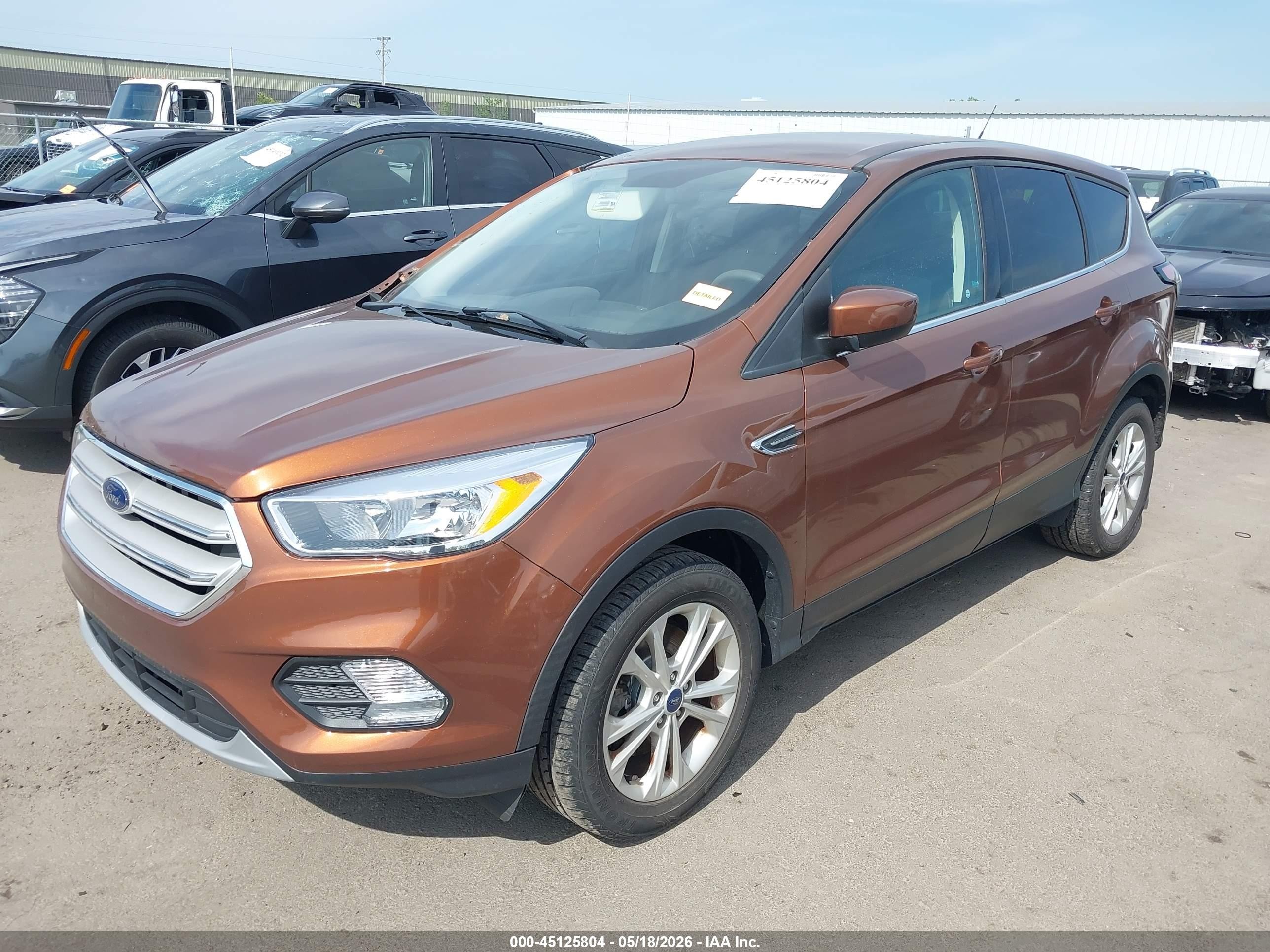 2017 Ford Escape Se Orange vin: 1FMCU9GD4HUD14989