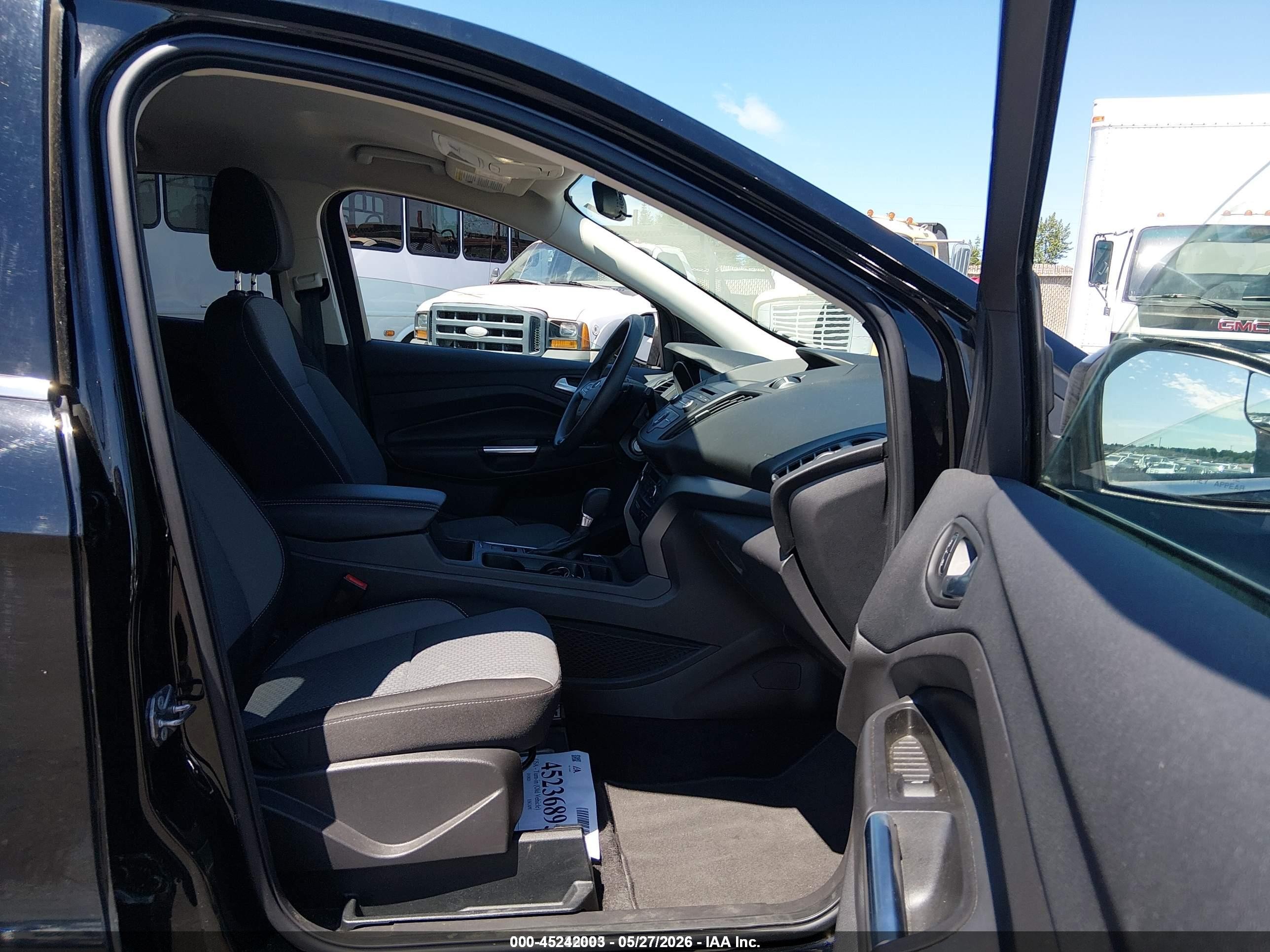 2017 Ford Escape Se Black vin: 1FMCU9GD4HUE50331