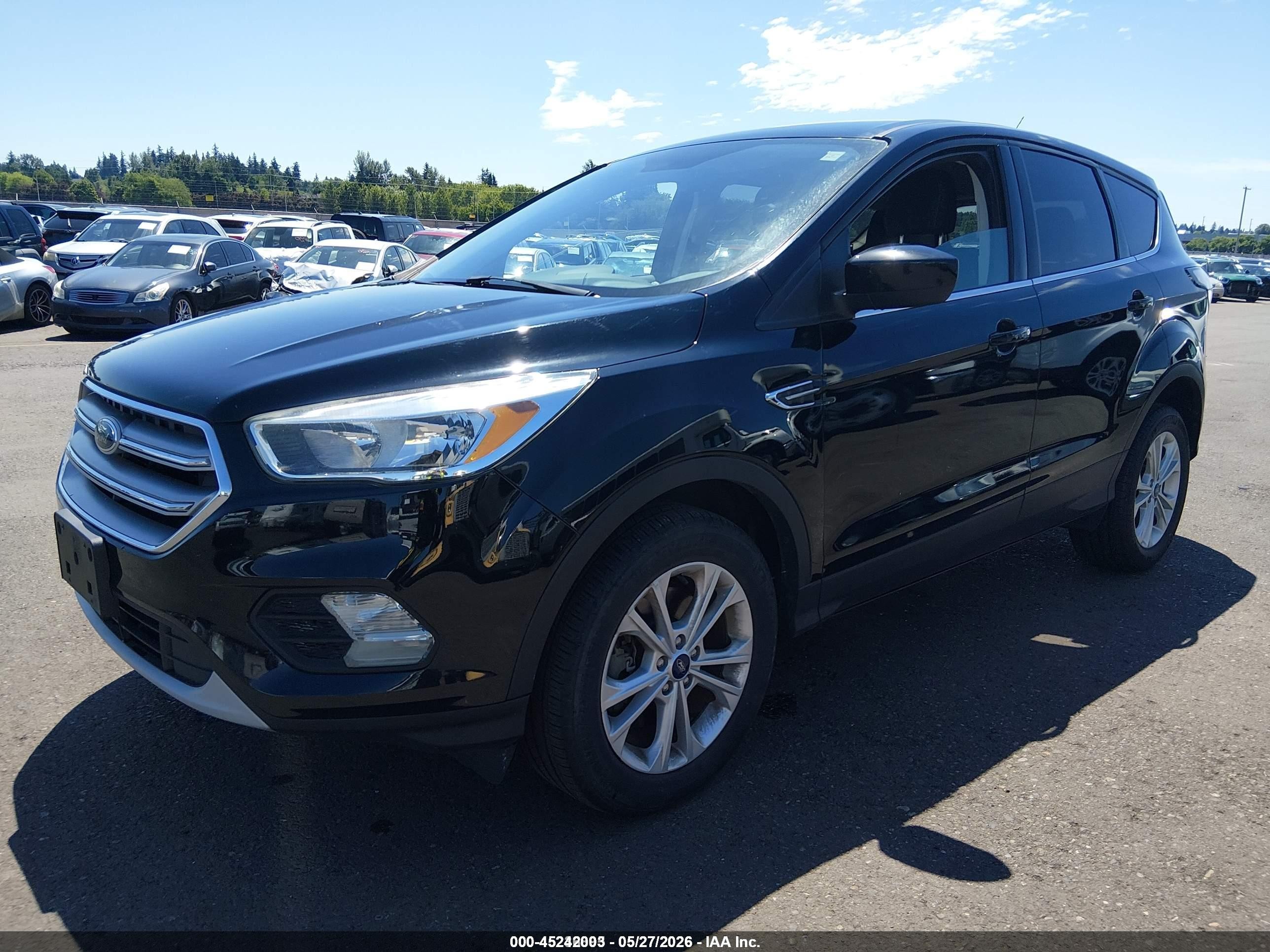 2017 Ford Escape Se Black vin: 1FMCU9GD4HUE50331