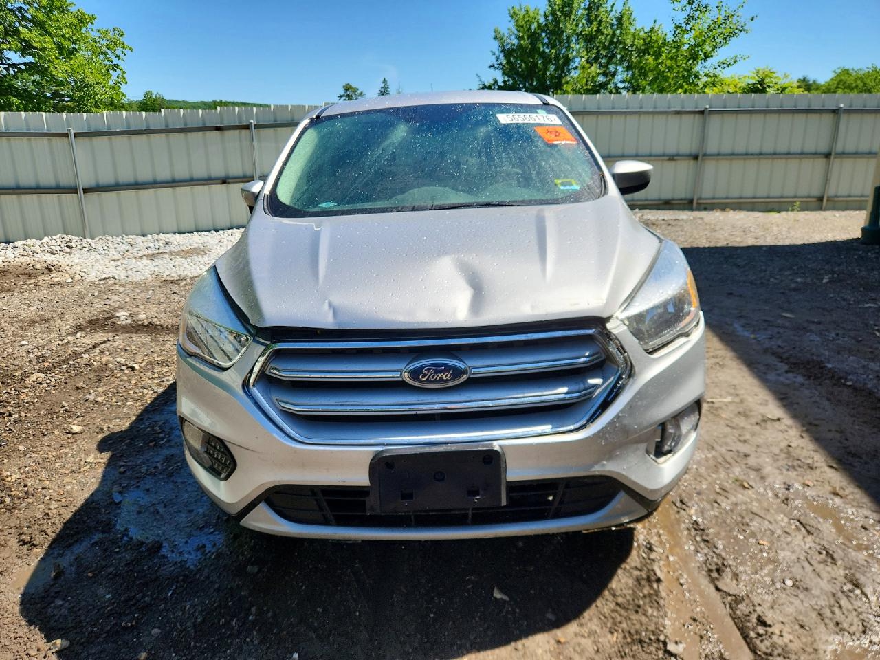 2017 Ford Escape Se Silver vin: 1FMCU9GD4HUE61443