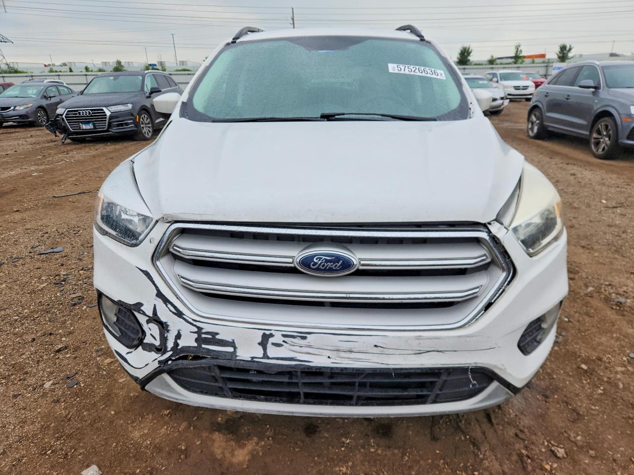 2018 Ford Escape Se White vin: 1FMCU9GD4JUA58455
