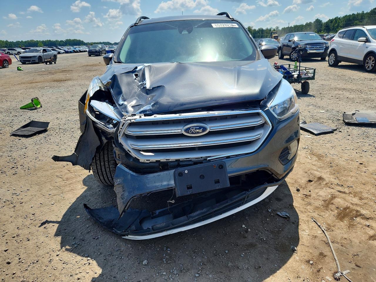 2018 Ford Escape Se Gray vin: 1FMCU9GD4JUC98394