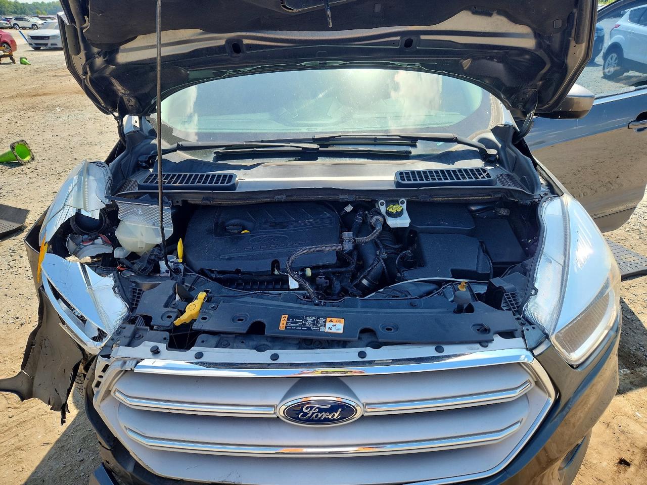 2018 Ford Escape Se Gray vin: 1FMCU9GD4JUC98394