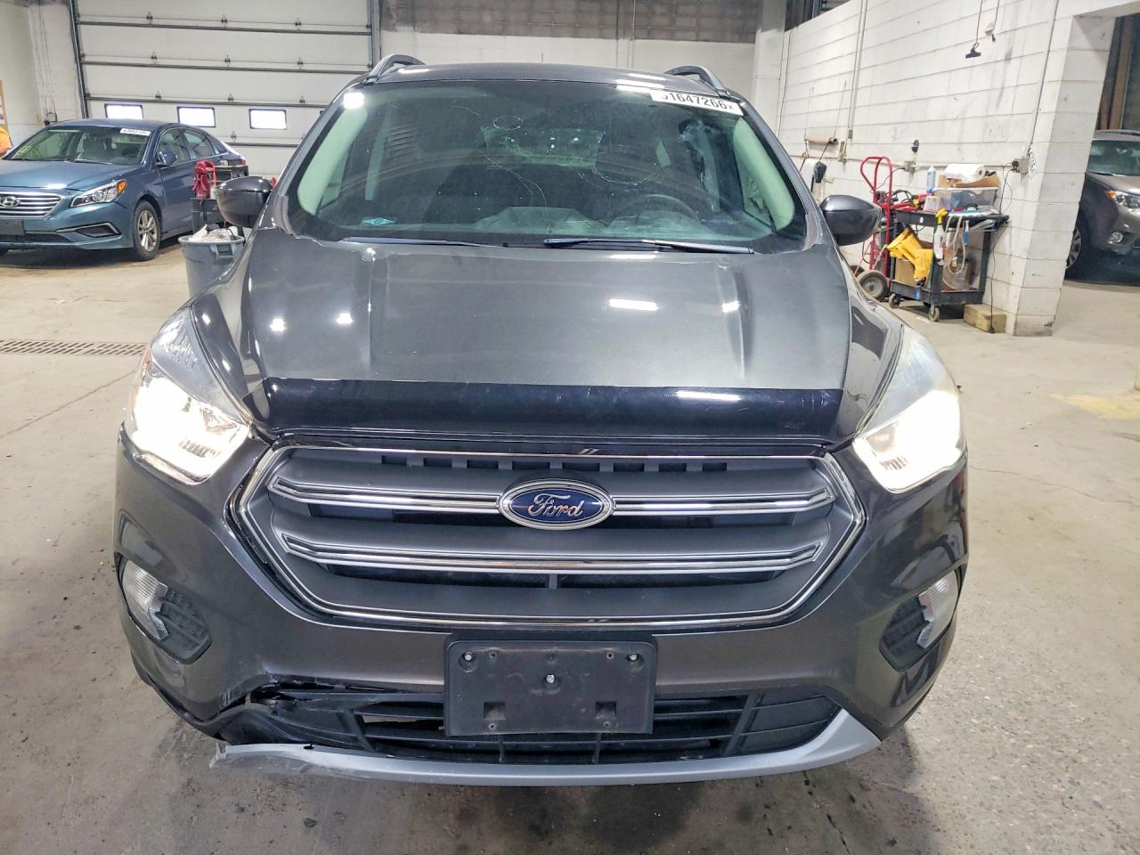 2017 Ford Escape Se Gray vin: 1FMCU9GD5HUA10361