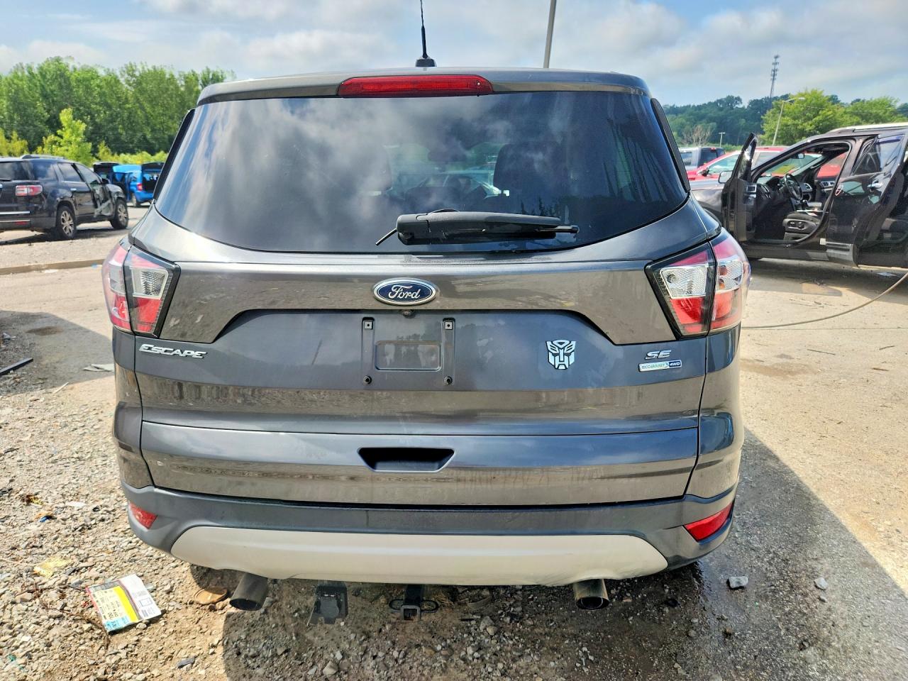 2017 Ford Escape Se Gray vin: 1FMCU9GD5HUD14077