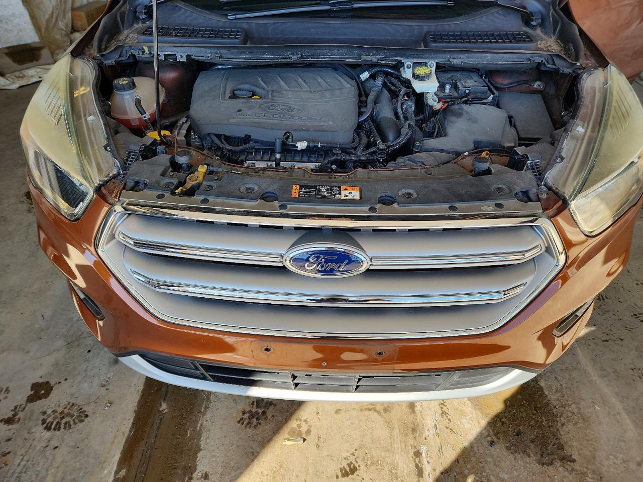 2017 Ford Escape Se Orange vin: 1FMCU9GD6HUA03337