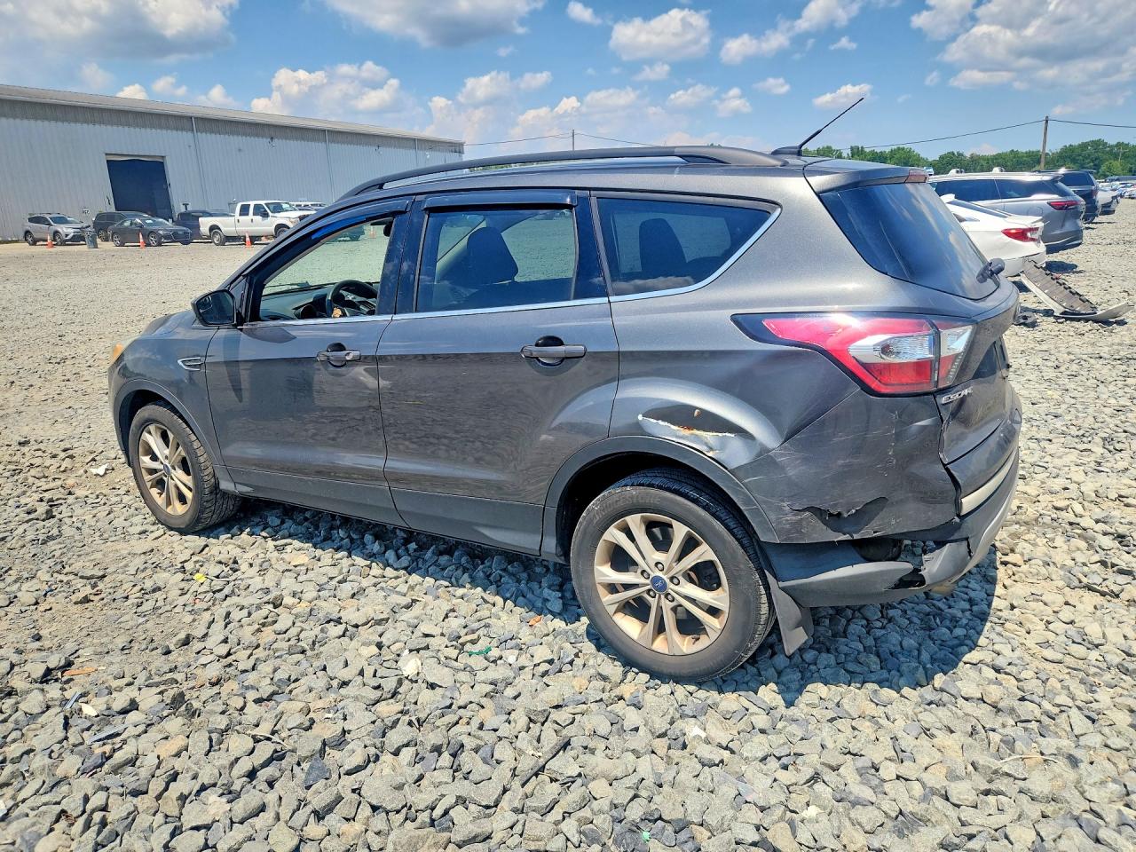 2018 Ford Escape Se Gray vin: 1FMCU9GD6JUA35307