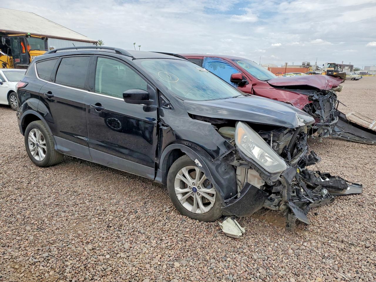 2018 Ford Escape Se Black vin: 1FMCU9GD6JUA99492