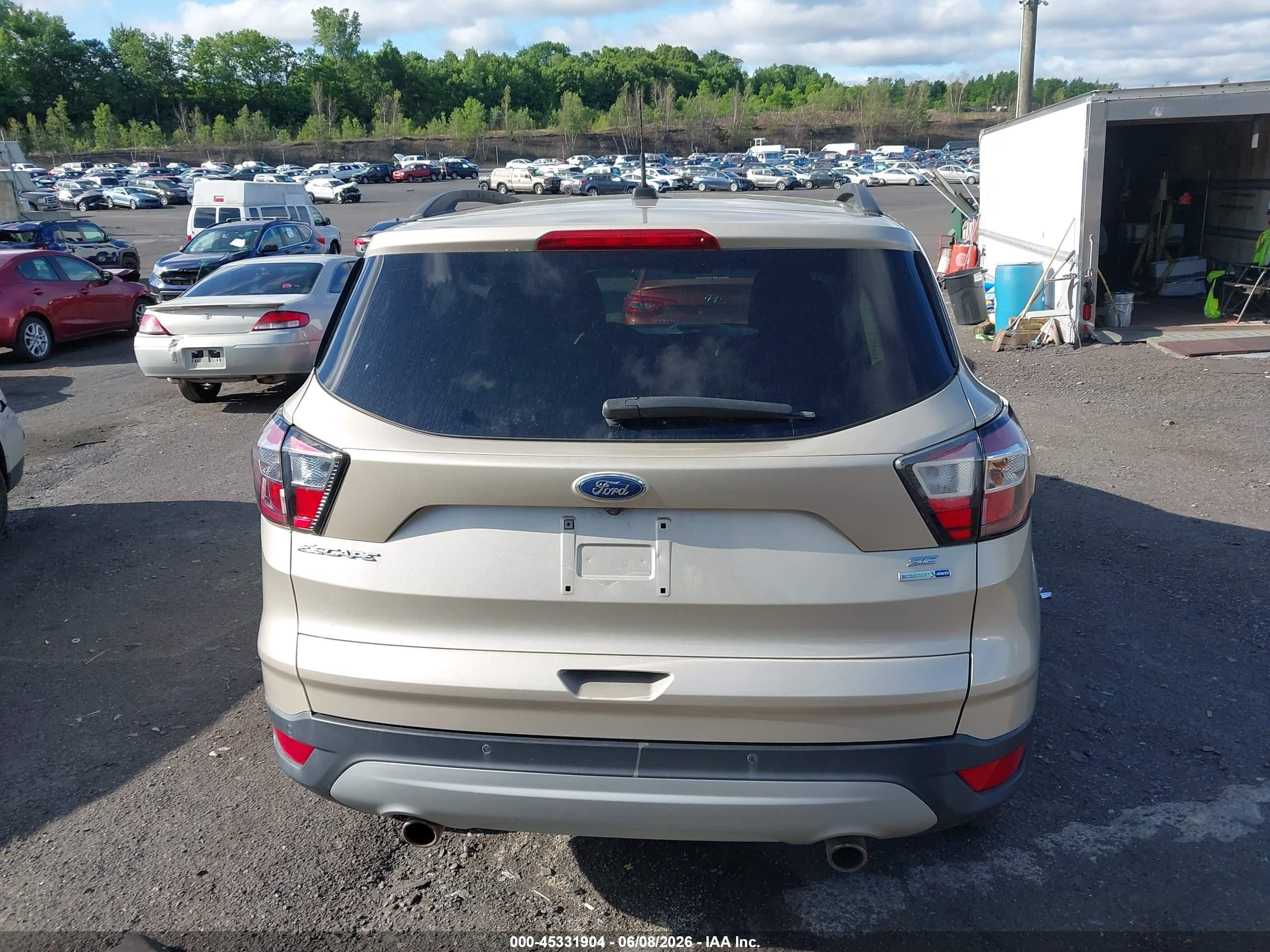 2017 Ford Escape Se Tan vin: 1FMCU9GD7HUA87006