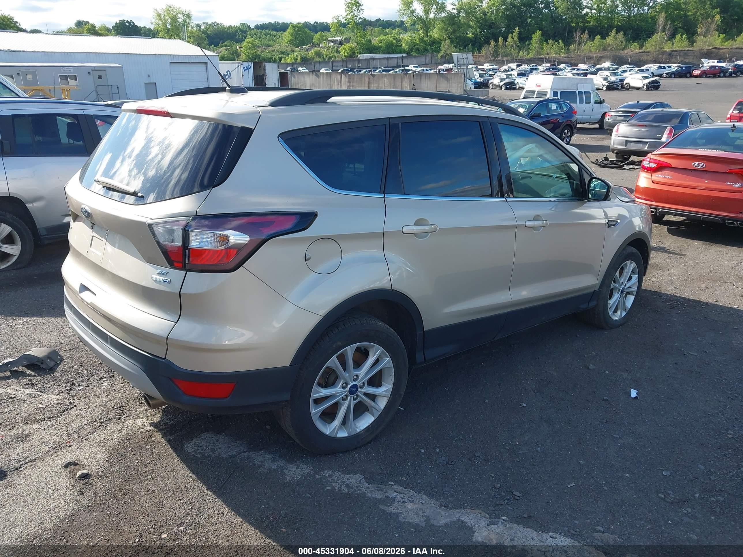 2017 Ford Escape Se Tan vin: 1FMCU9GD7HUA87006