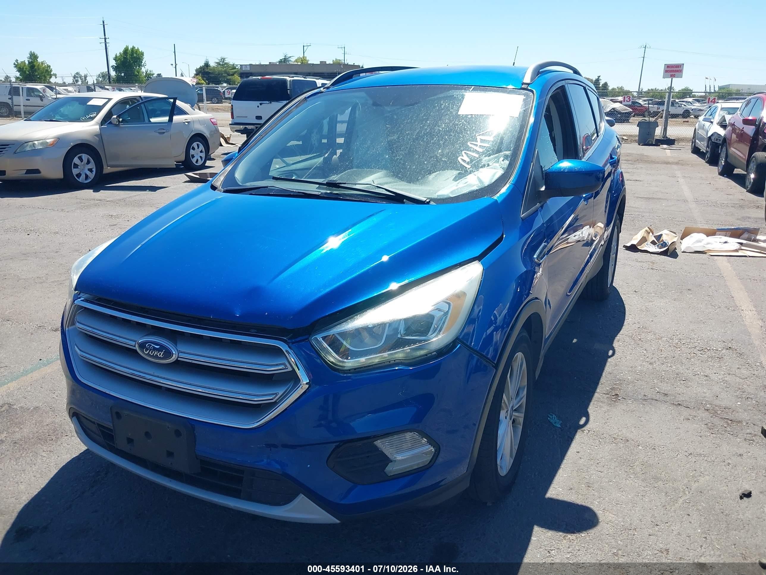 2017 Ford Escape Se Blue vin: 1FMCU9GD7HUC32285