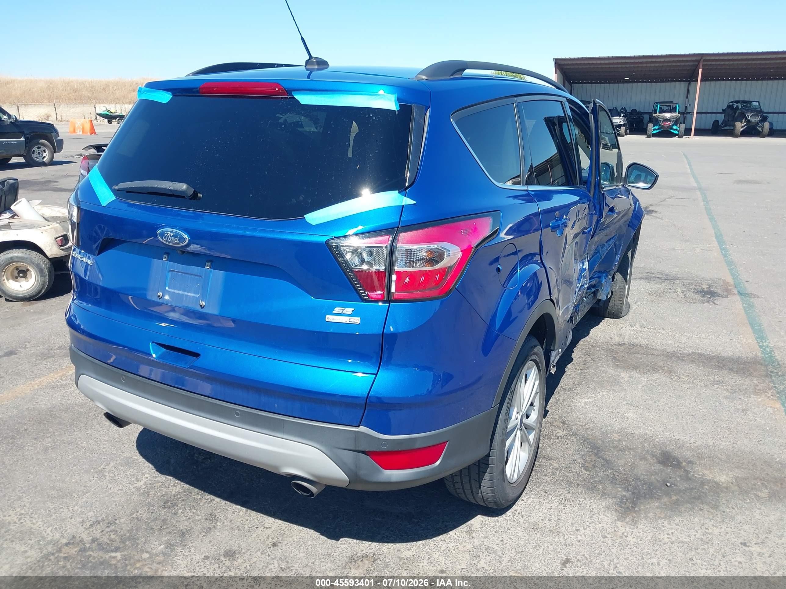 2017 Ford Escape Se Blue vin: 1FMCU9GD7HUC32285