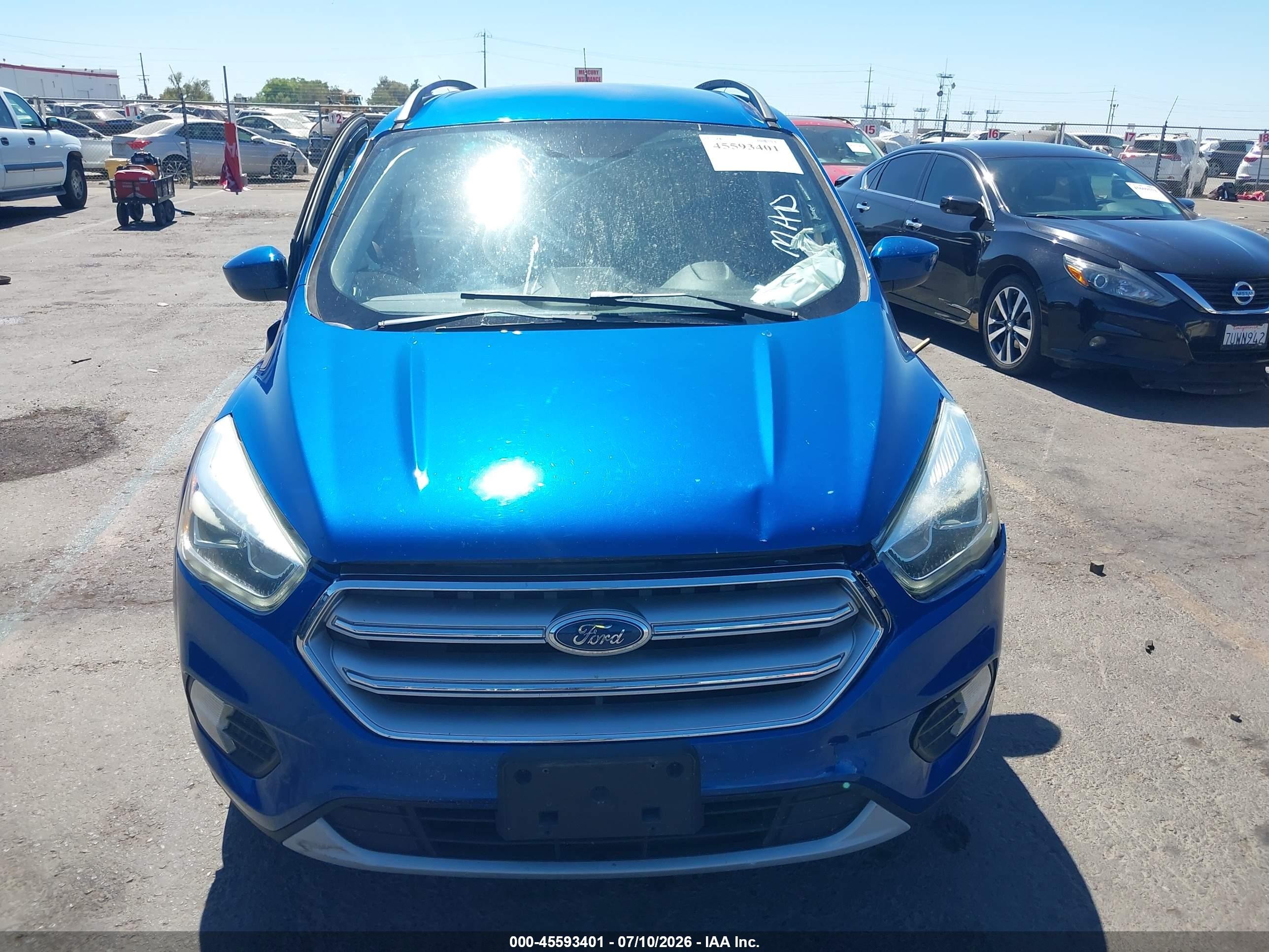 2017 Ford Escape Se Blue vin: 1FMCU9GD7HUC32285