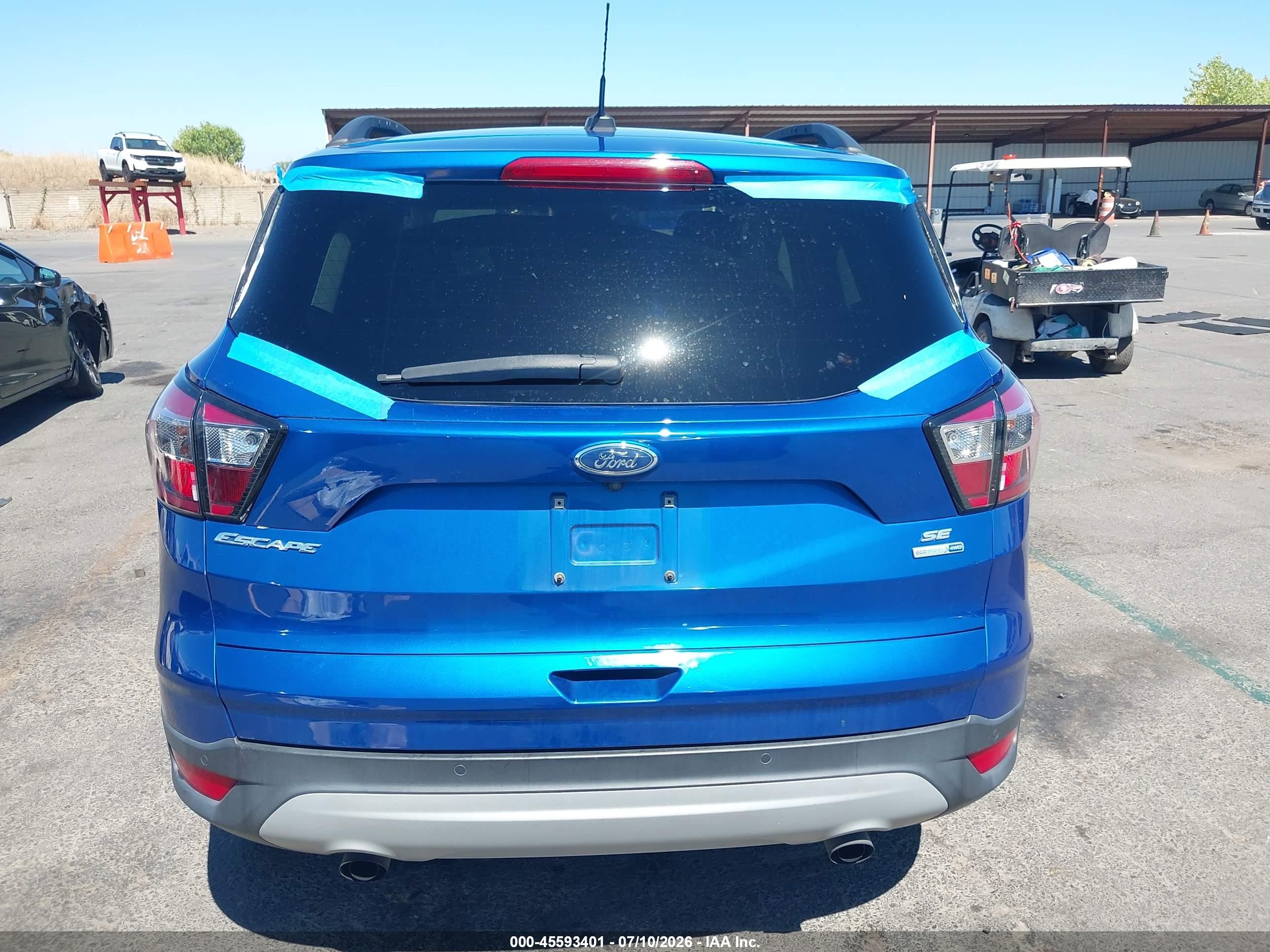2017 Ford Escape Se Blue vin: 1FMCU9GD7HUC32285