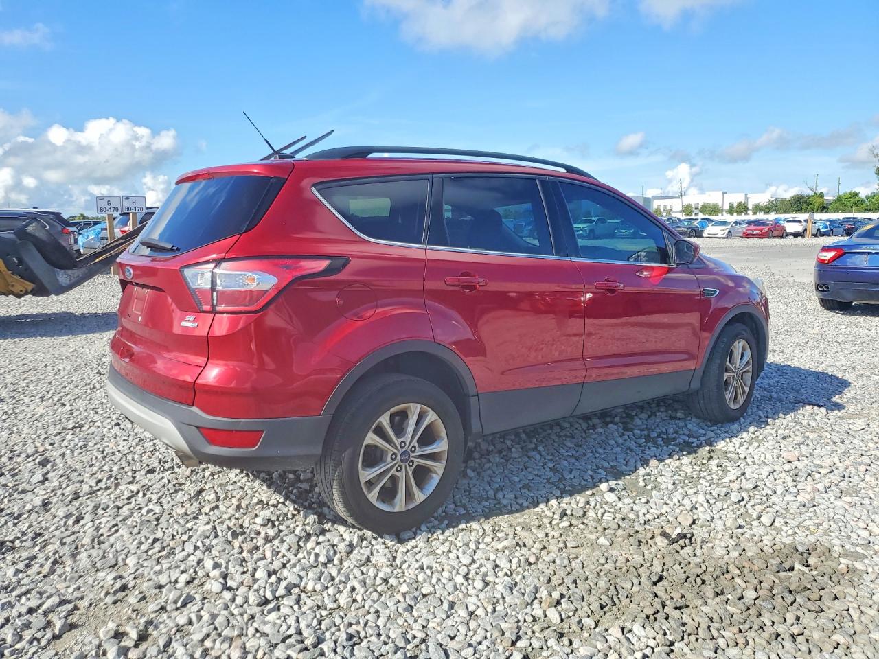 2018 Ford Escape Se Red vin: 1FMCU9GD7JUB68500