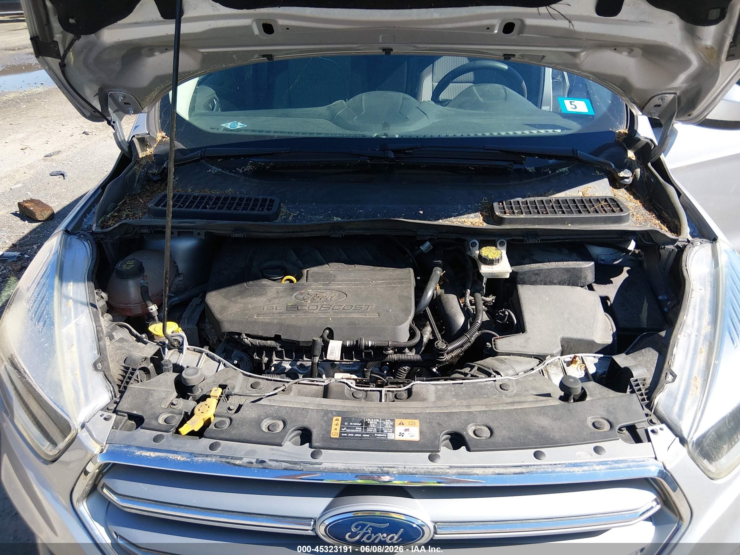 2017 Ford Escape Se Silver vin: 1FMCU9GD8HUA07759