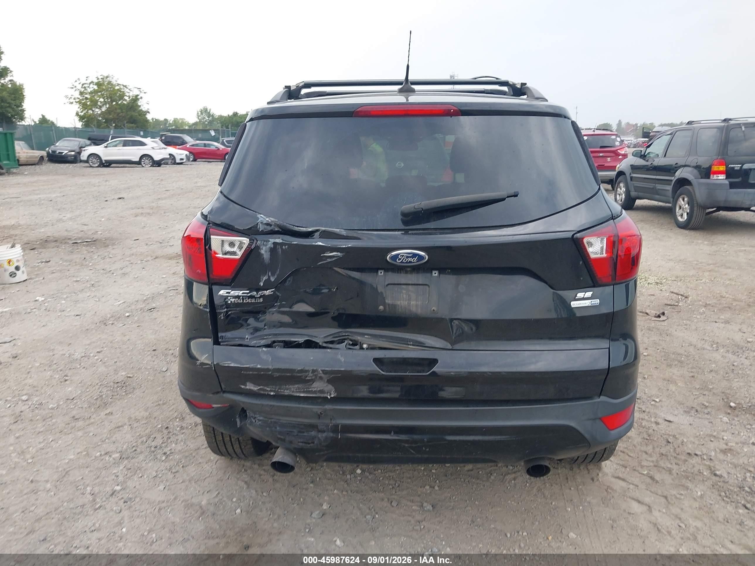 2019 Ford Escape Se Black vin: 1FMCU9GD8KUB43994