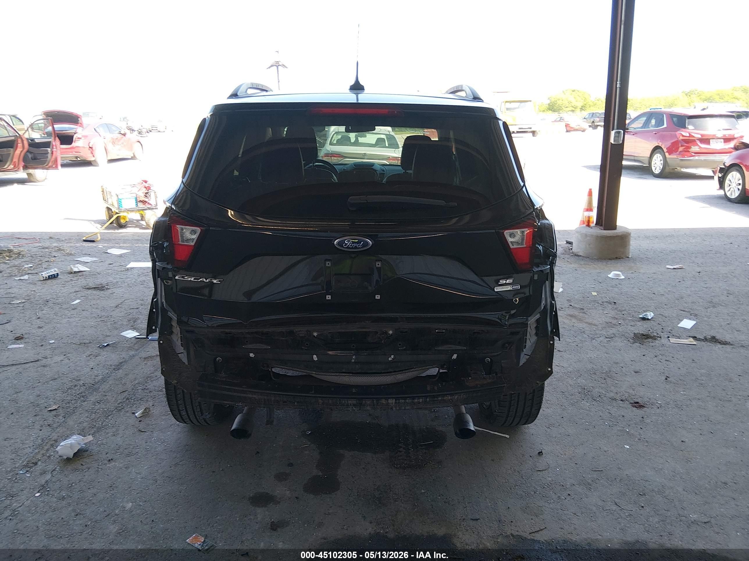 2019 Ford Escape Se Black vin: 1FMCU9GD9KUB09899