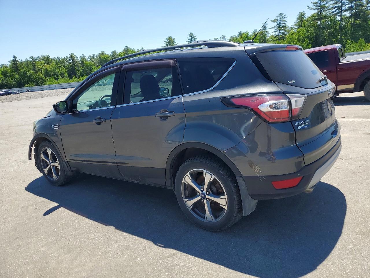 2017 Ford Escape Se Gray vin: 1FMCU9GDXHUA06077