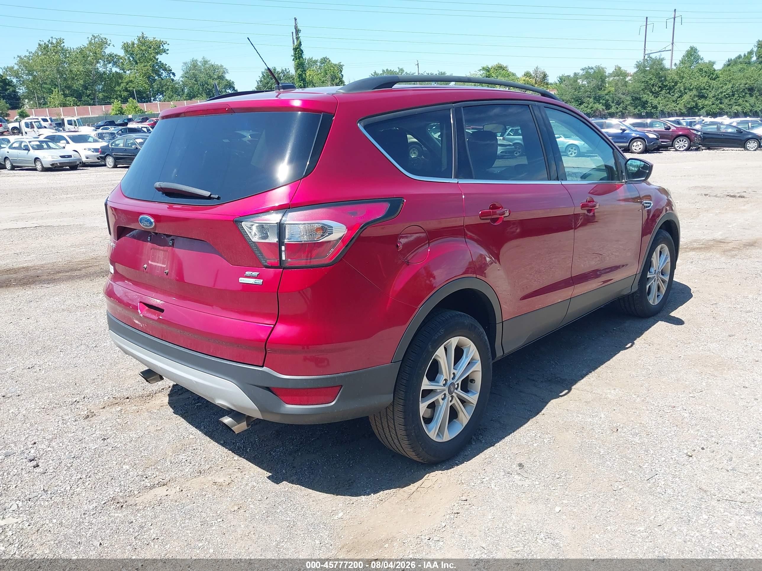 2018 Ford Escape Se Red vin: 1FMCU9GDXJUA47413