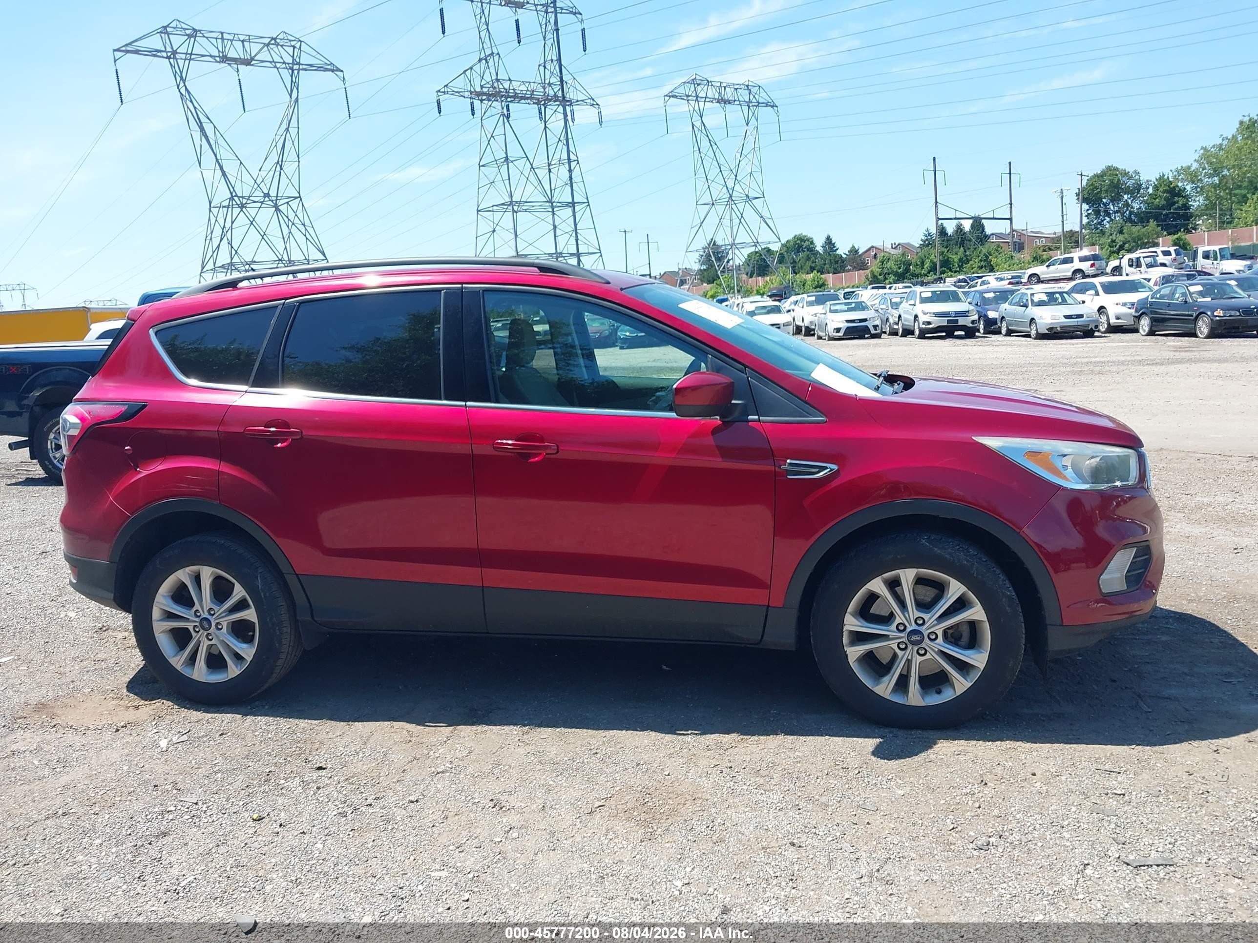 2018 Ford Escape Se Red vin: 1FMCU9GDXJUA47413
