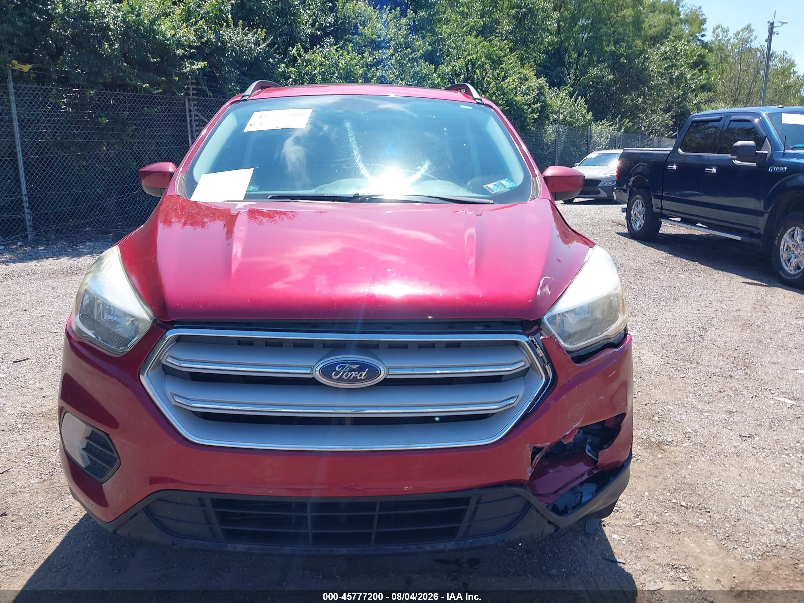 2018 Ford Escape Se Red vin: 1FMCU9GDXJUA47413