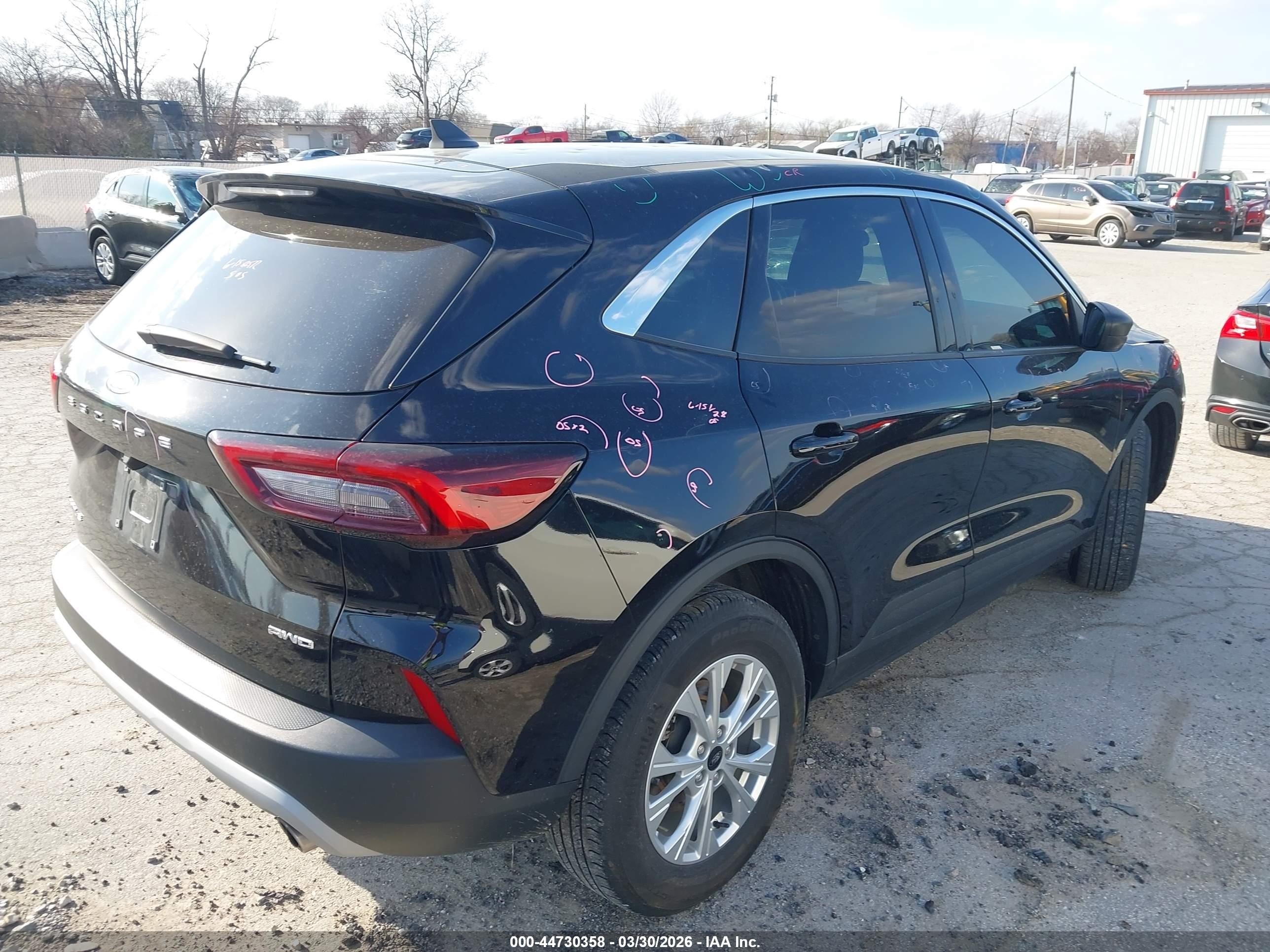 2023 Ford Escape Active Black vin: 1FMCU9GN1PUA06475