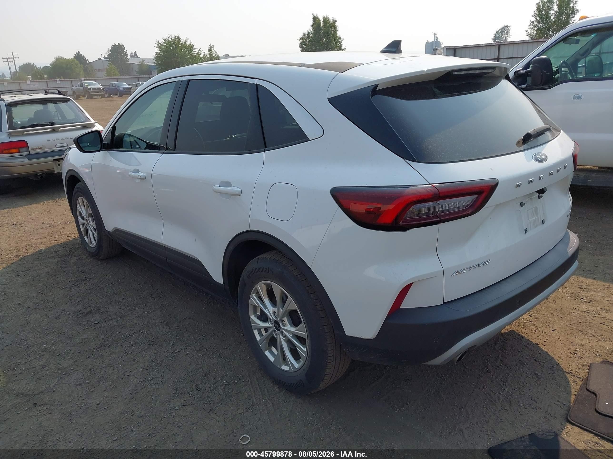 2023 Ford Escape Active White vin: 1FMCU9GN1PUA55353